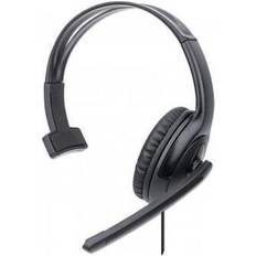 Headset mono usb Manhattan HEADSET MONO USB-A OVER-EAR