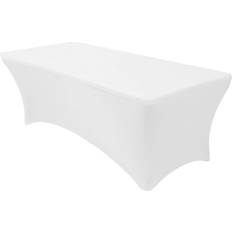 Banquet 8 Foot 30x96 Stretch Spandex Cover Pro Tablecloth White