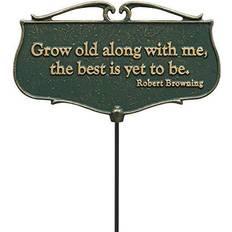 Grow Old Along With Me Garden Poem Sign