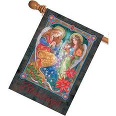 Home Garden Blessing Angels Religious Christmas Flag Double