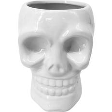 Sagebrook Home Ceramic Skull Vase