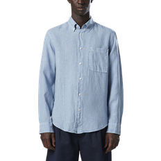 NN07 Arne Linen Shirt - Ashley Blue