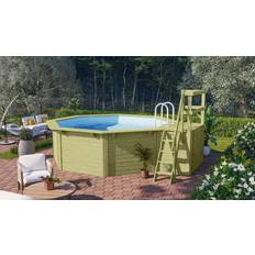 Oberirdische Pools Karibu Holz-Pool Modell X1