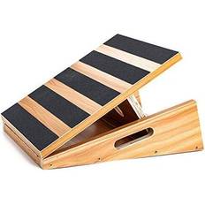 Balance Boards Professional Wooden Slant Board, Calf Stretcher With Extra Side-handle Natural Natural