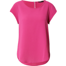 Only Vic Loose Short Sleeve Top - Rose/Very Berry