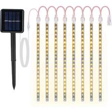 Battery-Powered Fairy Lights SolarEK Meteor Shower 144-LED Solar Fairy Light