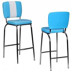 Fußablagen Stühle Wohnling WL1.720 blau Barhocker
