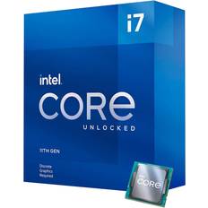 Intel Socket 1200 Prosessorer Intel Core i7 11700KF 3.6GHz Socket 1200 Box without Cooler