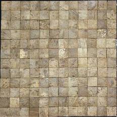 Legion Furniture 0.94" 0.94" Coconut Grid Mosaic Tile