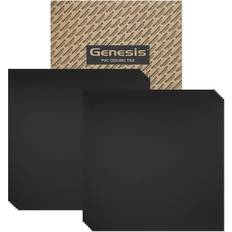 Floor Tiles Genesis Black Smooth Pro 2 2 Lay-in Ceiling Tiles - Black