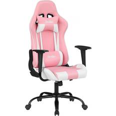Pink swivel chair BestOffice Gaming Office Chair 54.3"