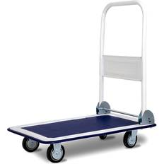 Furniture Dollys Costway 330lbs Platform Cart Dolly Foldable Push Hand iron