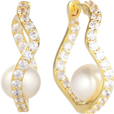 Sif Jakobs Ponza Earrings - Gold/Transparent/Pearls