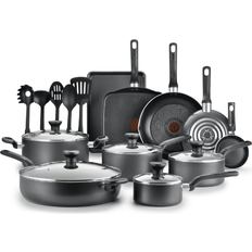 Cookware T-fal Easy Care Nonstick Cookware Set with lid 20 Parts
