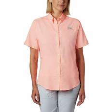 Columbia Women PFG Tamiami II Short Sleeve Shirt Plus Size - Pink