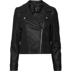 Dame - Skinnjakker Vero Moda Biker Jacket - Black