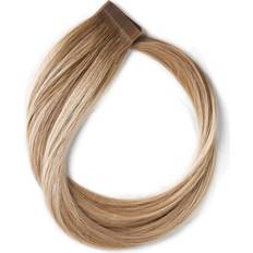 Echthaar Clip-on-Extensions Rapunzel Premium Tape Extensions Classic 4 19.7inch B5.1/7.3 Brown Ash Blonde Balayage