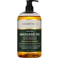 Cosmetasa Aceite para masajes muscular alivio de dolor con arnica calmante rapido 8.8 oz