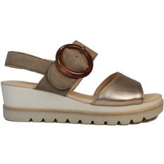 Gabor Slippers & Sandals Gabor 4.5 Adults' Yeo Puder/Rabbit Women's Smart Casual Wedge Sandals