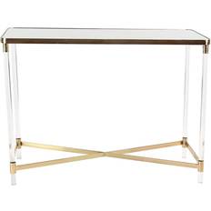 Metals Console Tables Deco 79 Metal Rectangle Console Table 19x44"