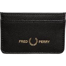 Fred Perry Authentic Scotch Grain Textured Cardholder Black