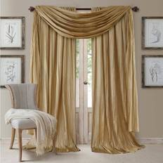 Gold Curtains & Accessories Elrene Fashions Athena Crushed-Silk