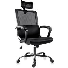 EDX Swivel Ergonomic Black Office Chair 49.2"