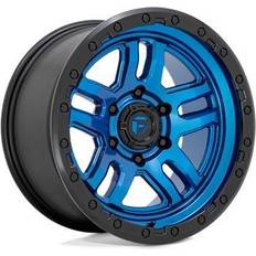 Blue Car Rims FUEL Off-Road D790 Ammo Wheel, 17x9 with 5x5 Bolt Pattern Blue with Lip
