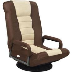 Cheap Gaming Chairs Costway 360-Degree Swivel Gaming Floor Chair Brown