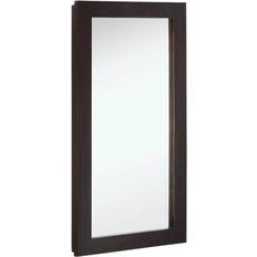 Brown Bathroom Mirror Cabinets Design House 541326-ESP Ventura Espresso 1-Door