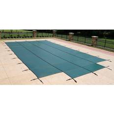 Blue Wave Pool Covers Blue Wave Rectangular In-ground Pool Safety Cover with Center Step Green