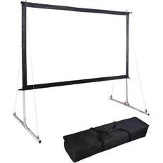 Outdoor movie projector and screen Yescom 120" 16:9 projector screen w/ stand fast folding indoor outdoor backyard movie
