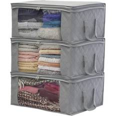 Sorbus Foldable Fabric Organizer Bag Set 3 Storage Box