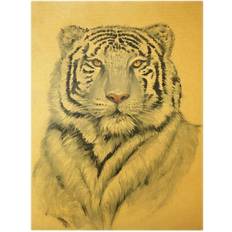 Gelb Bilder Ebern Designs Portrait Weißer Tiger II Bild