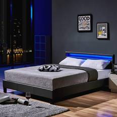 140 cm Betten & Matratzen Home Deluxe LED Bed Astro Bettrahmen 140x200cm