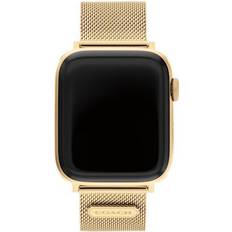Smartwatch Strap on sale Coach Gold-Tone Mesh Bracelet for Apple Watch 42/44/45mm