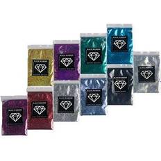 Variety pack 21 10 colors galaxy glitter series by black diamond pigments mu
