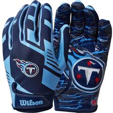 Football Gloves Wilson NFL Stretch Fit Tennessee Titans - Blue/Black