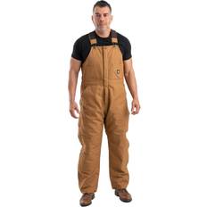 Berne Work Clothes Berne apparel b415bd regular deluxe insulated bib overall brown