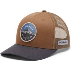 Caps Columbia Unisex Mesh Snap Back Hat - Delta/Shark/Mt Hood Cicle Patch