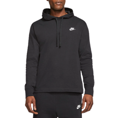 Nike Sportswear Club Jersey Pullover Hoodie - Black/White