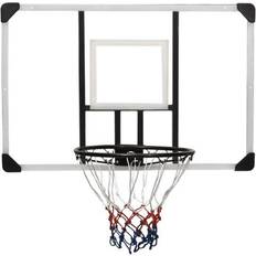Vegghengt Basketballkurver vidaXL Basketball Backboard Transparent 106x69x3cm