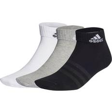 adidas Thin and Light Ankle Socks 3-pack - Grey Heather/White/Black
