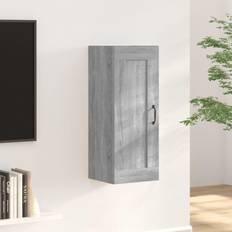 Grå Veggskap vidaXL Hanging Engineered Wood Wall Cabinet
