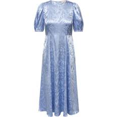 Kjoler A-View Gina Short Sleeve Dress - Light Blue