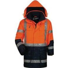 EN ISO 20471 Arbeitskleidung & Ausrüstung Feldtmann Elysee Warnschutzparka Wallace orange/marine