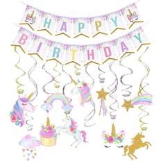 Big Dot of Happiness Rainbow Unicorn - Party Decorations - Magical Unicorn  Baby Shower or Birthday Party Welcome Yard Sign 