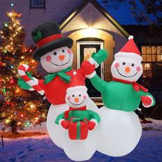 Party Decorations Hitasion 4ft christmas inflatable snowman family decorations christmas blow up o