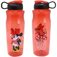 Disney Water Bottle Disney Minnie Mouse 30oz Sullivan Sports Water Bottle, BPA-free, Red/Black