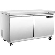Upright freezer silver Cold 48 W 2 Door Freezer, 11.1 Cu Ft, Steel Gray, Silver